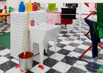 Richard Jackson / "The Laundry Room", exhibition view, Hauser & Wirth Zürich / 2009