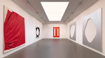 Steven Parrino / "Exhibition", exhibition view, Galerie Andrea Caratsch, Zürich / 2008