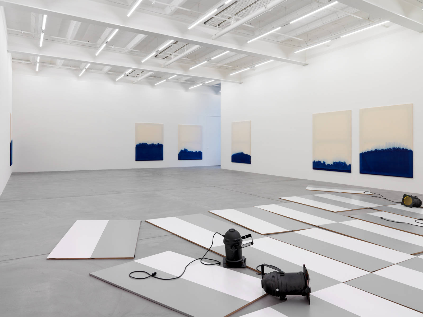 Latifa Echakhch / "The Scene Takes Place", exhibition view, Galerie Eva Presenhuber, Zürich  / 2013