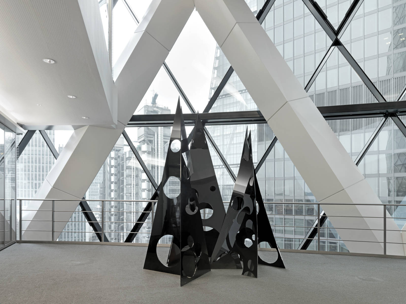 Eva Rothschild / Art at Swiss Re, installation view, London / 2014