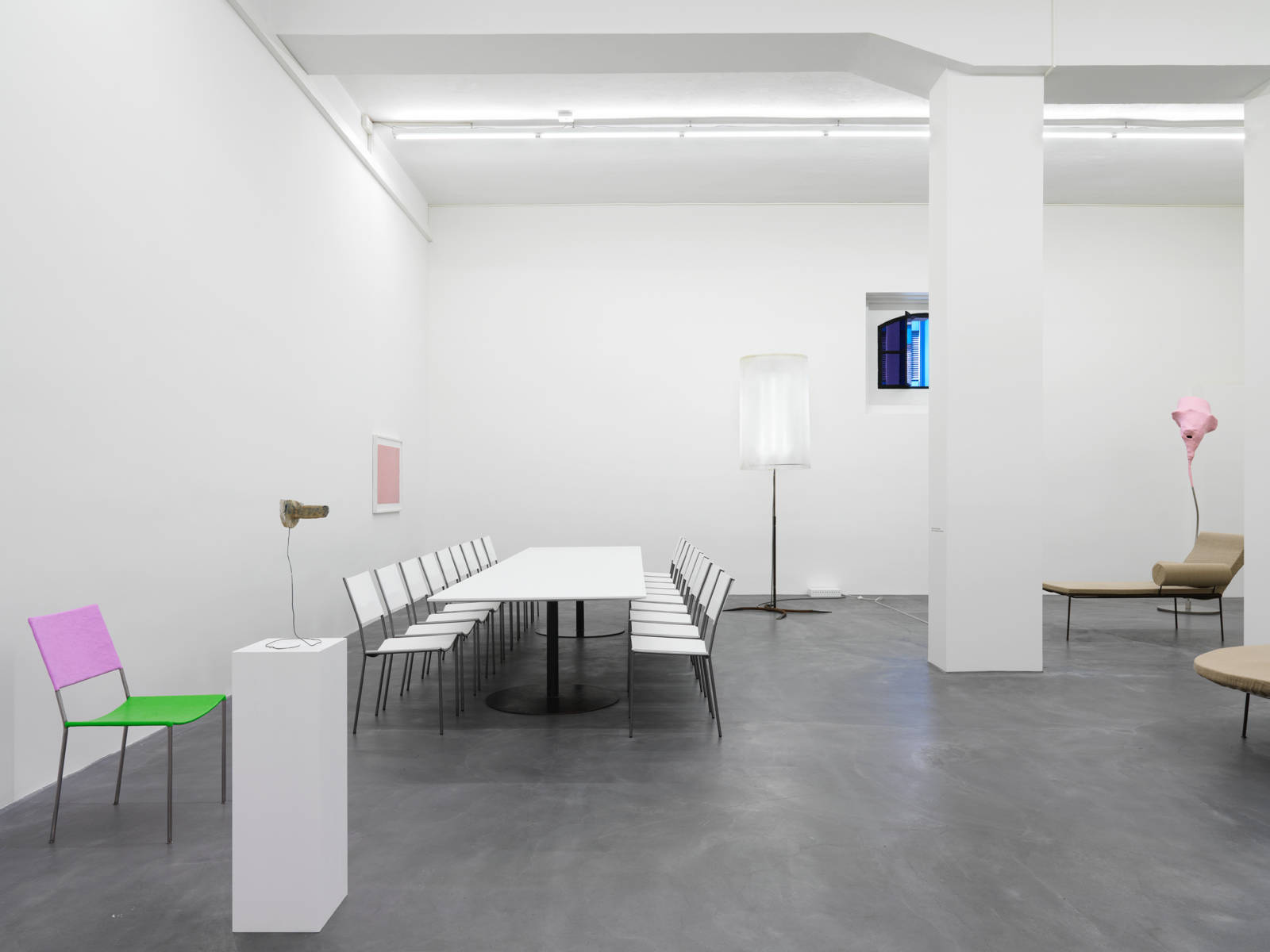 Franz West / "Möbelskulpturen", exhibition view, Galerie Eva Presenhuber, Zürich / 2015