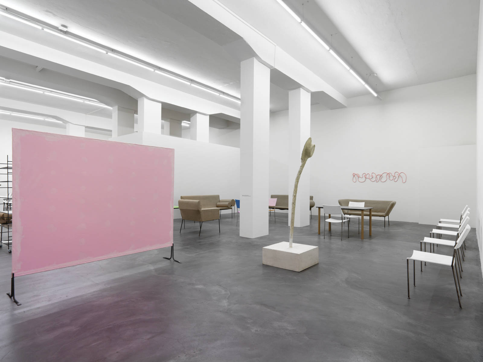 Franz West / "Möbelskulpturen", exhibition view, Galerie Eva Presenhuber, Zürich / 2015