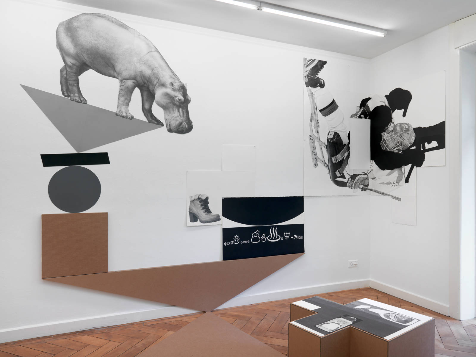 Karl Haendel / "Weeks in Wet Sheets", exhibition view, Galerie Barbara Seiler, Zürich / 2015