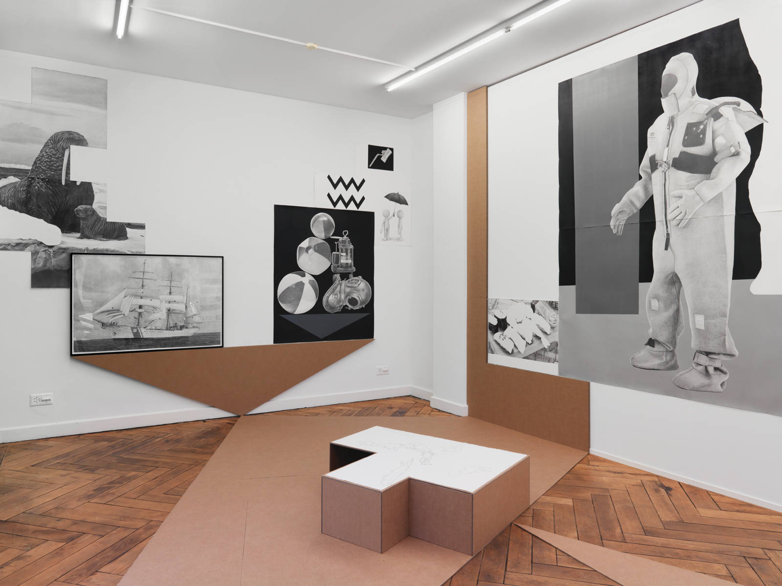 Karl Haendel / "Weeks in Wet Sheets", exhibition view, Galerie Barbara Seiler, Zürich / 2015