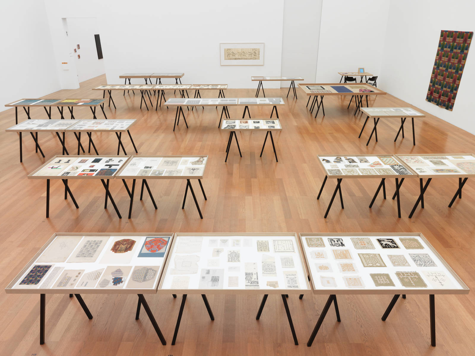 Ferdinand Nigg / "Gestrickte Moderne", exhibition view, Kunstmuseum Liechtenstein, Vaduz / 2015