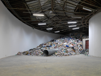 Christoph Büchel / "Dump", installation view, "Superdome", Palais de Tokyo, Paris / 2008