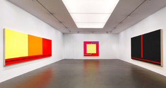 Peter Halley / "Works from the 80's", exhibition view, Galerie Andrea Caratsch, Zürich / 2010